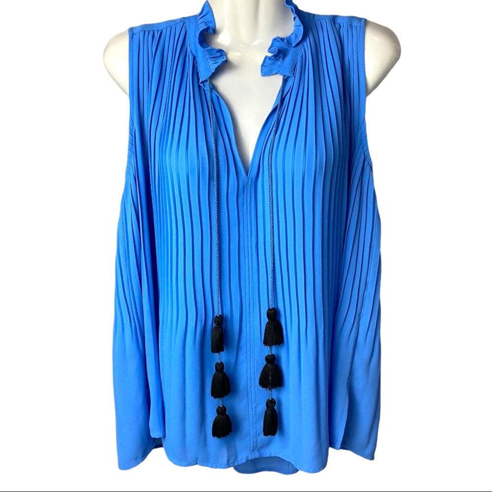 Loft | Blue Tank Blouse | Size Small